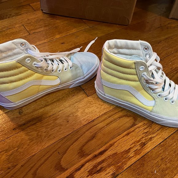 Discontinued Vans SK8-Hi sneakers in pastel color block - Picture 8 of 14